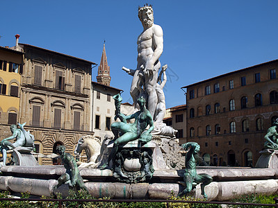 Neptune喷泉水螅雕像双锥广场艺术雕塑领主海王星图片