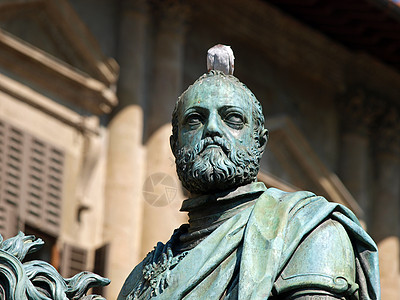 佛罗伦萨 夫人广场雕塑雕像马术青铜领主海王星肌肉历史地标艺术图片