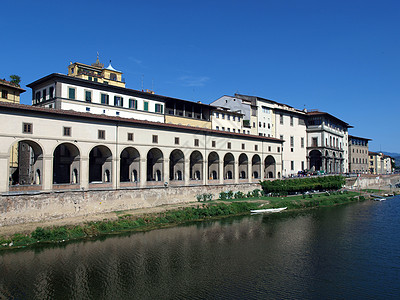佛罗伦萨 乌菲齐河岸走廊拱廊画廊艺术建筑博物馆建筑学图片
