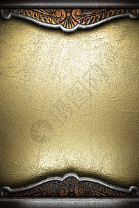 与黄金的背景奢华金子颗粒状牌匾材料空白控制板反射魅力抛光图片