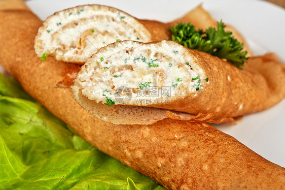 煎饼乳酪糕点菠菜食物吃饭宏观沙拉油炸自助餐树叶盘子图片