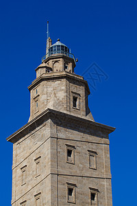 西班牙加利西亚La Corua赫拉克勒斯塔城市旅行历史晴天灯塔水手建筑学历史性大力士楼梯图片