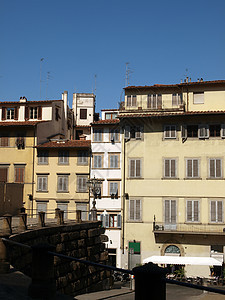意大利托斯卡纳州佛罗伦萨皮蒂广场正方形雕塑拱廊艺术建筑物建筑学街道城市图片
