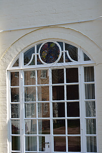 铁窗金属框架玻璃建筑学装饰房子窗户白色建造风格图片