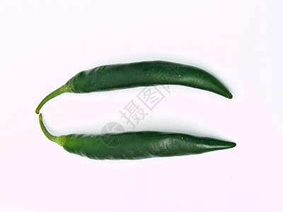 白上隔离的绿胡椒辣椒绿色烹饪市场植物香料团体食物生产白色图片