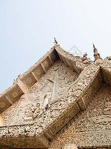 城市界碑神庙的Gable白石歌图片