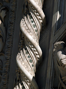 佛罗伦萨设计Duomo外墙入口的装饰宽慰艺术教会雕塑控制板门户网站六角板建筑学拱廊大理石图片