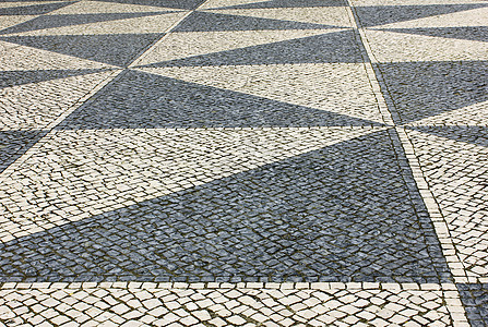 卡拉卡达波图古萨 葡萄牙正方形墙纸鹅卵石人行道灰色黑色波浪状街道波动白色图片