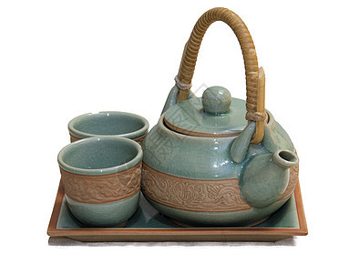 中国茶壶和杯子图片