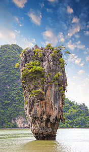 岩石的美丽景色 泰拉州詹姆斯邦德岛图片