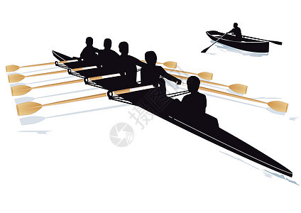 划船四人双人力量肌肉竞赛耐力女人团队运动员竞争图片
