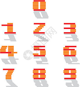 婴儿立方体创建数字的符号背景图片