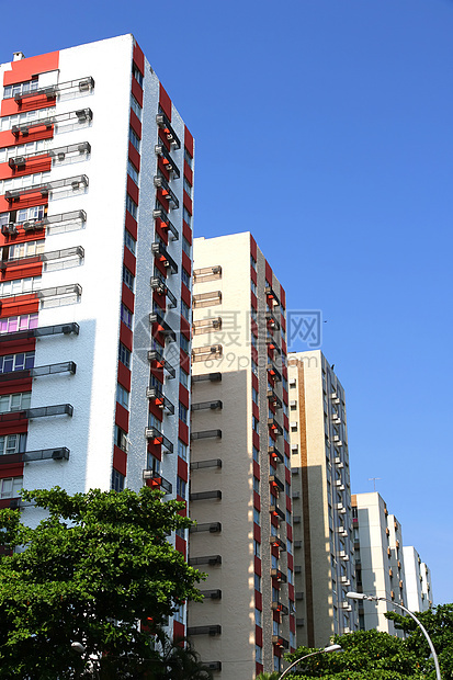 里约热内卢城市建筑里约热内卢住宅窗户建筑地面公寓蓝色都市投资城市天空图片