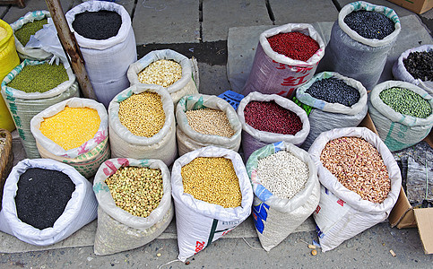豆豆市场摊位收成种子烹饪销售大豆店铺生产农民美食图片