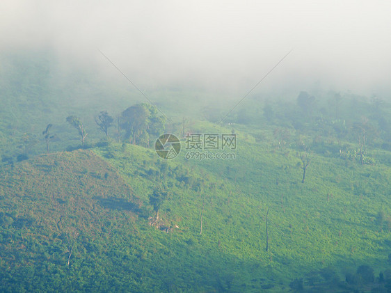 泰国清莱山见山山山 Chaeng山路线旅行假期小路驾驶墙纸运输宝塔山景蓝色图片