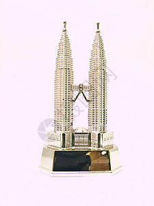 Petronas塔 双塔的不锈钢模型双胞胎技术旅行建筑物旅游假期建筑摩天大楼商业文化图片