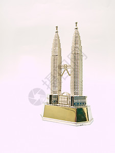 Petronas塔 双塔的不锈钢模型双胞胎建筑技术假期场景建筑物瓜拉摩天大楼首都景观图片