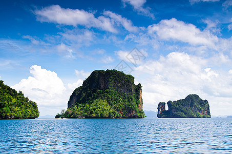 海和海异国热带天堂岩石阳光海景风景太阳天空海滩图片