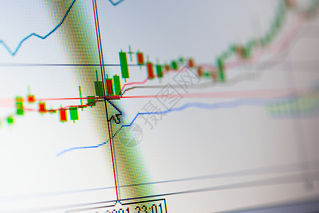 股票图表交换贸易监视器数据展示速度喷泉电脑货币投资图片