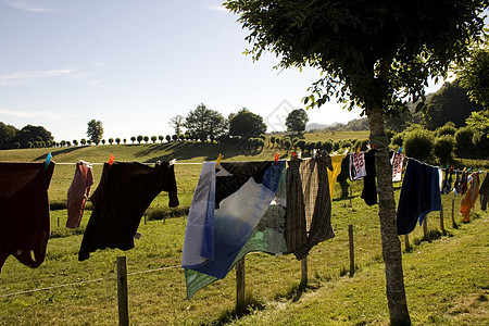 洗衣机挂在干燥处毛巾家务别针农村内衣衣服袜子空气插图裙子图片