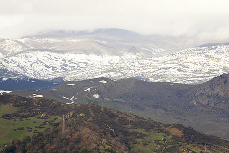 西西里 尼布罗迪山脉多云雪山天空图片