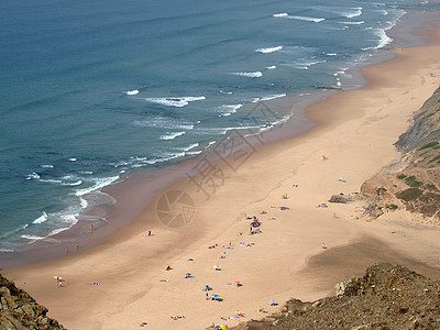 阿尔加夫省比拉多比斯波附近的普拉亚多科多阿马旅行场景海滩海岸海岸线岩石支撑悬崖海洋图片