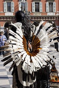 美洲印第安人男子庆典音乐文化首席原住民成人长笛衣服村庄图片