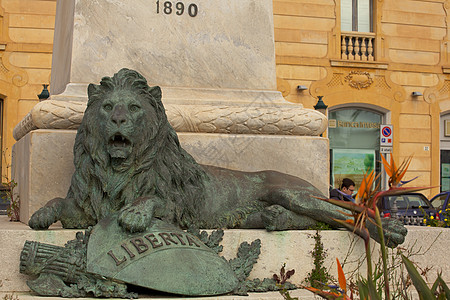 青铜狮子 特拉帕尼说谎动物演习荣耀文化辉煌自由纪念碑马具价值观图片