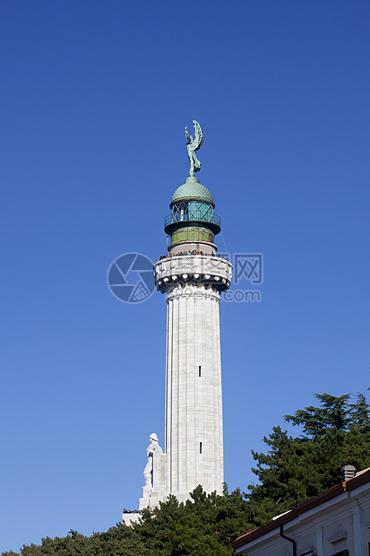 里雅斯特灯塔身体导航雕塑纪念馆纪念碑安全建筑学灯头灯遗产柱子图片