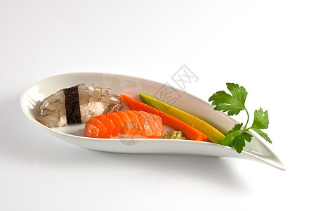 寿司 虾米午餐家电鱼粉营养海藻饮食用餐流动食欲托盘图片