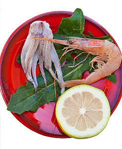 虾 鱼和柠檬食品橙子厨师奢华小麦饮食市场菜单餐厅食物图片
