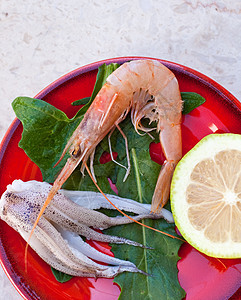 虾 鱼和柠檬渔夫食物奢华食谱菜单饥饿市场生活小龙虾小麦图片