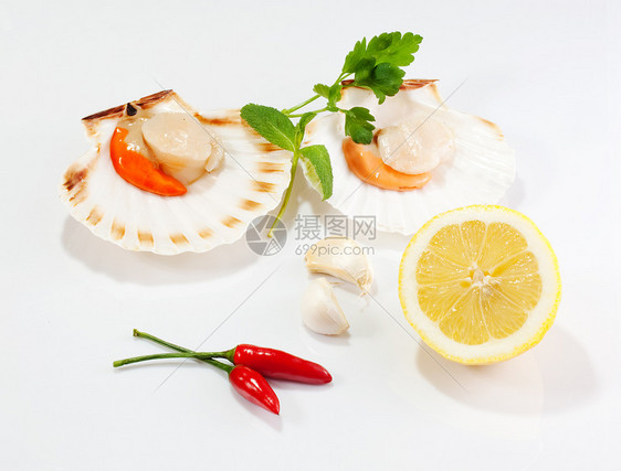主管人员拼盘烹饪小龙虾海鲜食物盘子橙子市场美味餐厅图片
