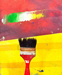 画笔刷兔子毛刷空气学校艺术家学院凳子刷子油画调色板图片