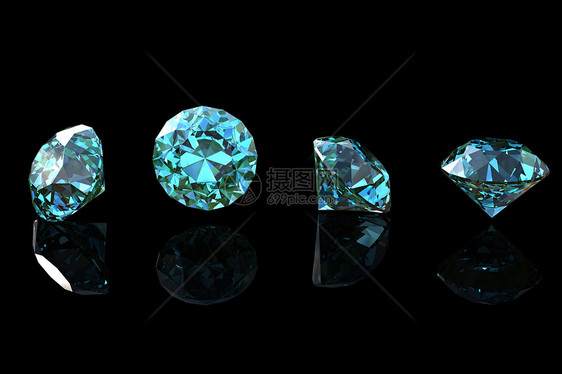 圆形蓝顶版税皇家火花宝石奢华新娘百万富翁石头水晶钻石图片