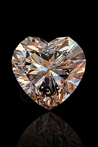精美的心脏形状 白兰地钻石皇家石头水晶未婚妻宝石圆形版税火花珠宝奢华图片
