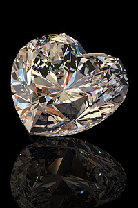 精美的心脏形状 白兰地钻石皇家石头圆形未婚妻珠宝奢华水晶版税宝石火花图片