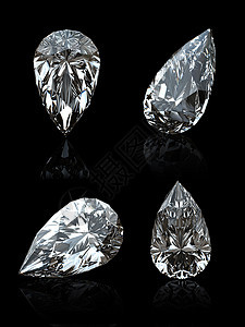 梨子石化形状奢华结婚锆石圆形宝石水晶婚姻钻石版税未婚妻图片