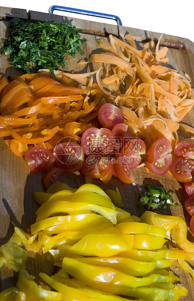 切菜板上的蔬菜晴天饥饿烹饪美食红色膳食厨师橙子营养胡椒图片