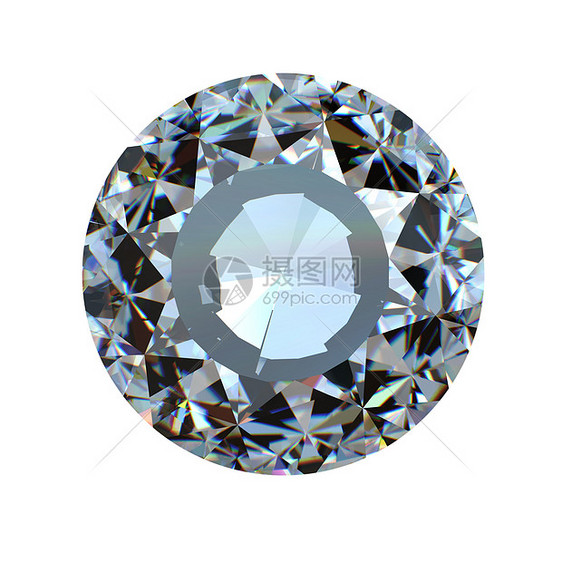 孤立的圆环精采切割钻石视角奢华未婚妻火花珠宝石头皇家百万富翁版税水晶宝石图片