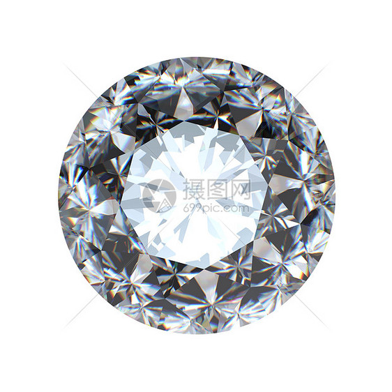 孤立的圆环精采切割钻石视角圆形石头宝石火花百万富翁奢华皇家版税水晶未婚妻图片