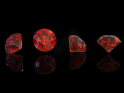 圆盖网隔离在黑色上 宝石红色圆形版税火花石榴石石头百万富翁奢华水晶未婚妻图片