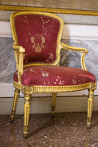 古代威尼斯椅子家具红色装饰古董装潢大理石金子摆设阳光家具商图片