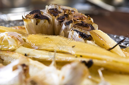 蜜酱中加糖和大蒜饮食传统盘子香料烹饪香菜熟食草药大豆餐厅图片
