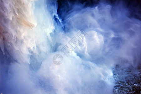 斯诺夸尔梅瀑瀑瀑瀑布摘要蓝色瀑布图案力量风景云状图片