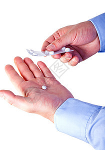 人工施用药丸帮助抗生素情况偏头痛白色剂量拇指发烧处方病人图片