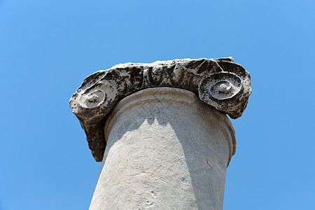 约尼亚一栏资本蜗壳建筑学曲线纪念碑火鸡历史柱子力量考古圆柱图片