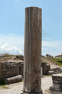 约尼亚一栏资本石头考古建筑学柱廊圆柱曲线蝎子首都纪念碑火鸡图片
