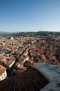 佛罗伦萨的观景天炉城市大教堂全景场景宫殿地标教会圆顶建筑学图片