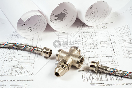 管道和水管图画 建筑废生金属打印建筑师乐器方案建筑学文档浴室木匠工作图片